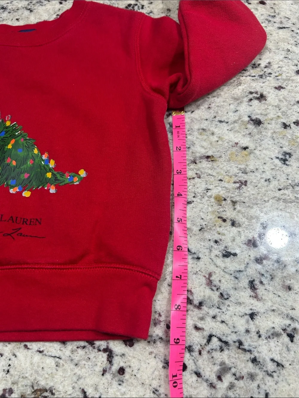 Ralph Lauren Red Polo Bear Holiday Sweatshirt - Kids